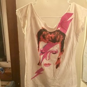 David Bowie Crop Top T-shirt